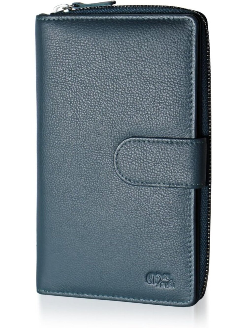 Stylish RFID Blocking Leather Checkbook Wallet Organizer Clutch for Women